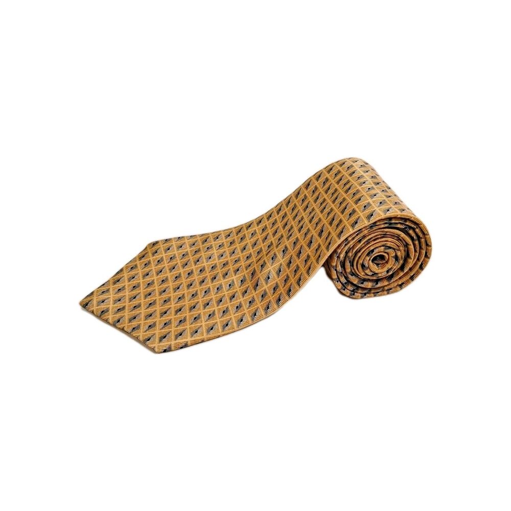 Etienne  Aigner Men’s Yellow Blue Paisley Print Silk Tie Italy 58”